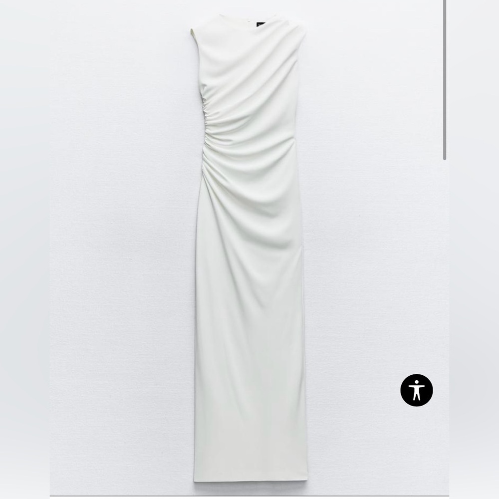Zara White Midi Dress